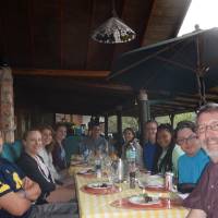 Students waiting for a meal at the Lodge in Furcy, Haiti
